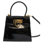 Salvatore Ferragamo Gancini Convertible Top Handle Bag Patent Leather - image 18
