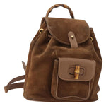 Gucci Gucci bamboo backpack daim mini - image 14