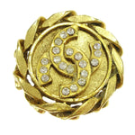 Chanel CC Button Clip-On Earrings Metal with Faux Pearl - image 4