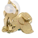 Chanel Vintage CC Camellia Clip-On Earrings Metal - image 4