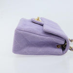 Chanel Square Classic Single Flap Bag Fabric - image 3