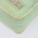 Fendi Vintage FF Zip Shoulder Bag Zucchino Canvas Medium - image 9