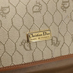 Christian Dior Vintage Honeycomb Flap Crossbody Bag Coated Canvas - image 6