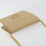 Chanel Vintage Clutch with Chain Quilted Leather Small - image 15