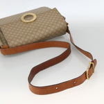 Celine Vintage Macadam Circle Logo Shoulder Bag Canvas and Leather - image 8