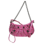 Balenciaga Le Cagole Giant Studs Shoulder Bag Printed Leather XS - image 1