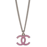 Chanel Vintage CC Pendant Long Necklace Metal - image 2
