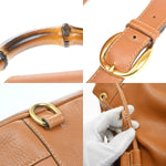 Gucci Vintage Bamboo Sling Backpack Leather Large - image 12