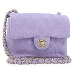 Chanel Square Classic Single Flap Bag Fabric - image 1