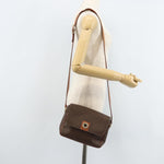 Celine Vintage Macadam Circle Logo Shoulder Bag Canvas and Leather - image 13