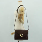 Celine Circle Logo Shoulder Bag Leather - image 14
