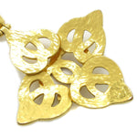 Chanel CC Heart Pendant Necklace Metal - image 3