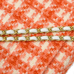 Chanel Vintage Chocolate Bar CC Flap Bag Quilted Tweed Small - image 8