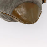 Salvatore Ferragamo Gancini handbag Suede - image 10