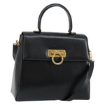 Salvatore Ferragamo Gancini Convertible Top Handle Bag Leather Medium - image 1