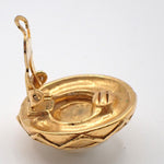 Chanel Vintage Round Clip-On Earrings Metal with Faux Pearl - image 10