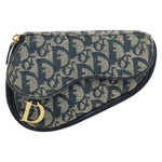 Christian Dior Vintage Saddle Coin Purse Diorissimo Canvas - image 1
