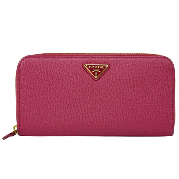 Prada Zip Around Tab Wallet Saffiano Leather Long - image 1