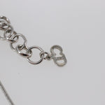 Christian Dior Bow CD Pendant Necklace Metal with Crystal - image 9