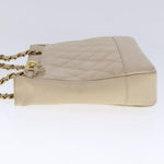 Chanel Vintage Slit Pocket Shoulder Bag Quilted Caviar Medium - image 3