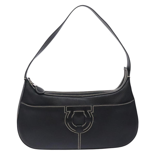 Salvatore Ferragamo Gancini Shoulder Bag Leather - image 1