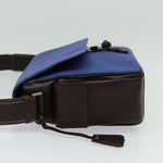Prada Impunturato Buckle Flap Messenger Bag Canvas - image 3