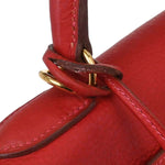 Hermes Kelly Handbag Red Togo with Gold Hardware 32 - image 13