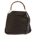 Gucci Vintage Bamboo Handle Bag Nylon - image 1