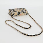 Chanel Flap Card Holder on Chain Quilted Printed Canvas - image 8