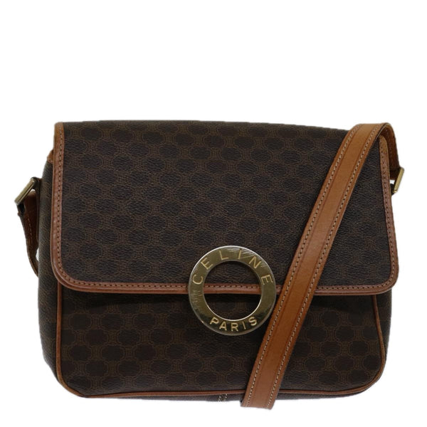 Celine Circle Logo Shoulder Bag Canvas - image 1