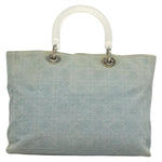 Christian Dior Vintage Lady Dior Bag Cannage Quilt Denim Large - image 2