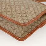 Celine Vintage Macadam Circle Logo Shoulder Bag Canvas and Leather - image 11