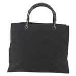 Gucci Vintage Bamboo Handle Tote GG Nylon Medium - image 1