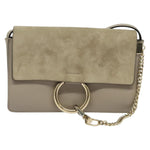 Chloe Faye Shoulder Bag Leather and Suede Medium - image 18