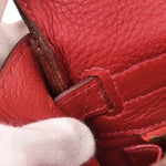 Hermes Kelly Handbag Red Togo with Gold Hardware 32 - image 4