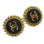 Chanel CC Round Earrings Metal - image 5