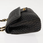 Bally Vintage Chain Shoulder Bag Quilted Leather - image 4