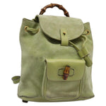 Gucci Gucci bamboo backpack daim mini - image 15
