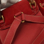 Gucci Vintage Bamboo Backpack Suede Small - image 19