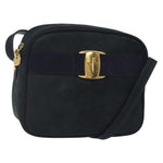 Salvatore Ferragamo Vala Shoulder Bag Suede - image 1