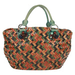 Miu Miu Chain Handle Bag Pleated Leather - image 2