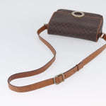Celine Vintage Macadam Circle Logo Shoulder Bag Canvas and Leather - image 5