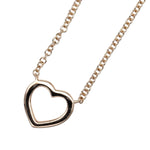 Tiffany & Co. Metro Heart Pendant Necklace 18K Rose Gold and Diamonds Mini - image 2