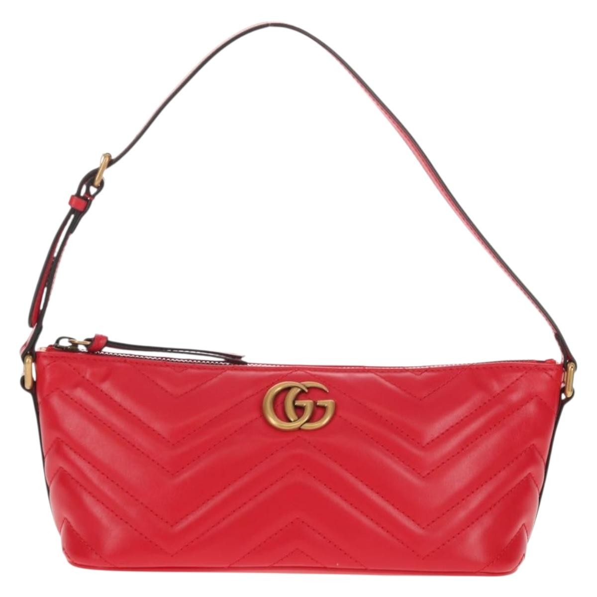 Gucci GG Marmont Pochette Shoulder Bag Matelasse Leather Small - image 1
