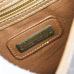 Christian Dior Vintage Honeycomb Shoulder Bag Canvas and Leather - image 6