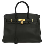 Hermes Birkin Handbag Taurillon Clemence 35 - image 1