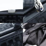 Chanel Vintage CC Side Belted Bowler Bag Check Embossed Velvet Medium - image 10