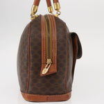 Celine Vintage Macadam Handbag Canvas and Leather - image 4