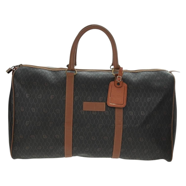 Christian Dior Vintage Honeycomb Boston bag Canvas and Leather - image 1