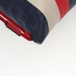 Gucci Logo Drawstring Backpack Striped Canvas Large - image 11